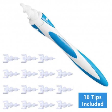 New silicone ear spoon tool set ear cleaner ears 16 care soft spiral for ears cares health tools cleaner ear wax removal tool