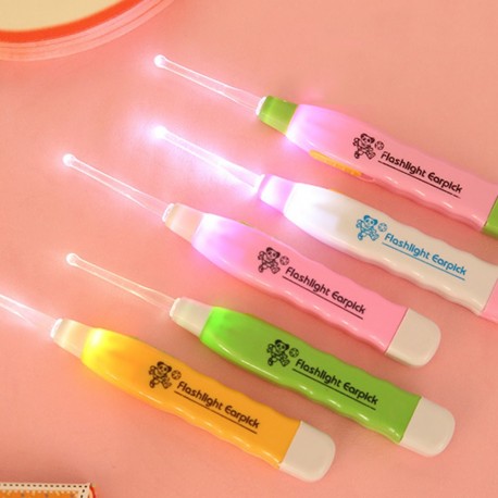 LED light Ear Cleaner Earpick Remove Ear Wax Baby Child Ear Spoon Curette Ear Cleaning Ear Care