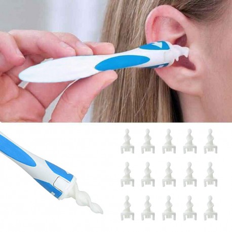 2020 Ear Cleaner Silicon Ear Spoon Tool Set 16 Care Soft Spiral For Ears Cares Health Tools Cleaner Ear Wax Removal Tool