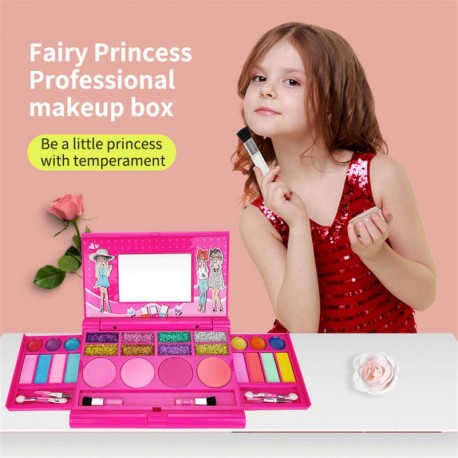 Christmas Gift Girl Makeup Eye Shadow Blush Pink Set