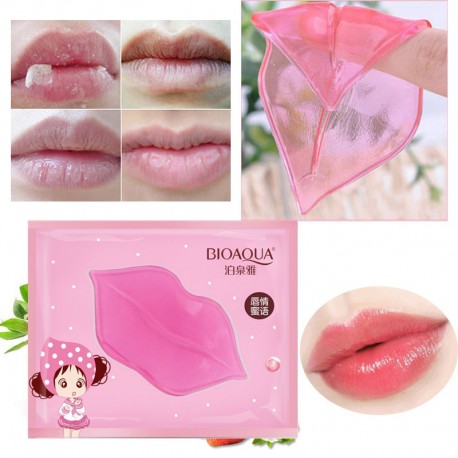 1PC Lip Gel Mask Crystal Collagen Moisturizing Lip Facial Mask Hydrating Repair Remove Lines Blemishes Lighten Lip Skin Care