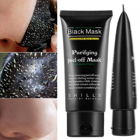 Facial Blackhead Remover Mask Cream Skin Care Shrink Pores Acne Black Head Removal Nose Cleansing Purifying Peel Type Mask TSLM1