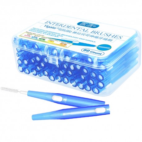 60pcs 0.6-1.5mm Interdental brush