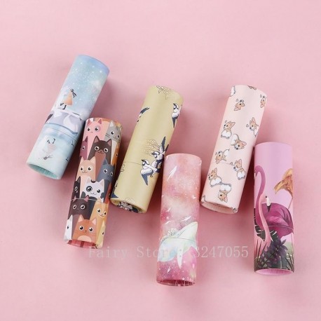 5103050100pcs 12.1mm Empty Beauty Makeup Paper Lipstick Tube Kraft Concealer Paper Lipstick Tube BoxDIY Lip Balm Container