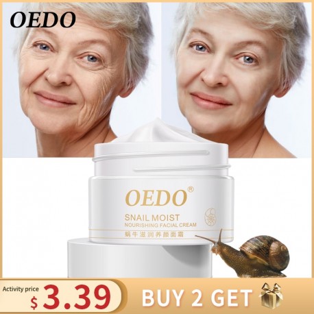 Anti Wrinkles Snail Face Cream Health Hyaluronic Acid Foundation Cream For Face Whitening Skin Care Moisturizer Facial Serum