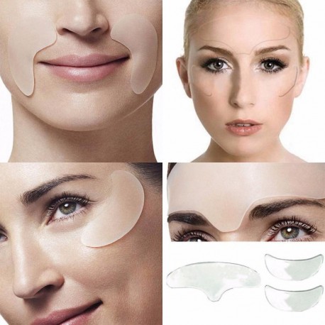 Anti Wrinkle Pad Reusable Silicon Transparent Anti Microgroove Removal Face Sticker Skin Care Silica Gel Patch