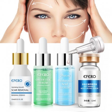 Aloe Vera+Collagen Six Peptides Hyaluronic Serum Anti Wrinkles Serum For Face Cream Whitening Skin Care Anti-Aging