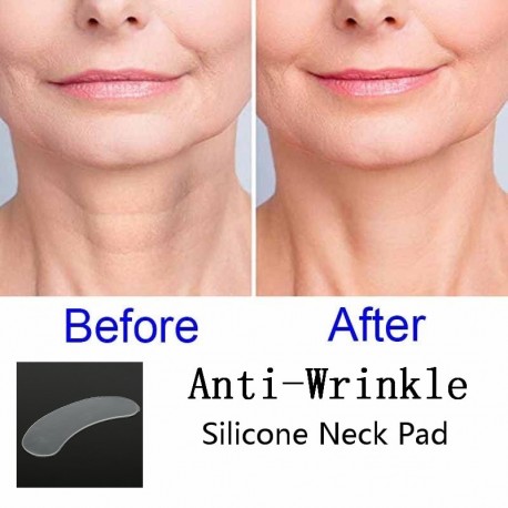 Reusable Anti Wrinkle Neck Pad Silicone Transparent Anti Microgroove Removal Neck Sticker Skin Care Silica gel patch TSLM1