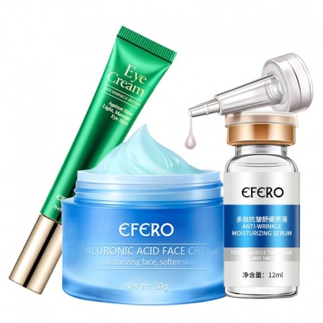 Hyaluronic Acid Face Cream for Skin Whitening Cream Moisturizer Anti Wrinkle Six Peptides Face Serum Anti Dark Circles Eye Cream