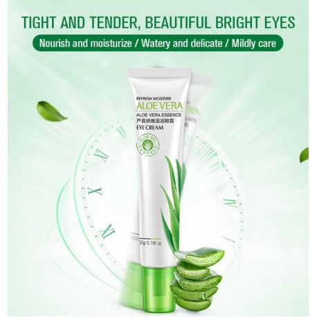 25g Aloe Vera Moisturizing Eye Cream Remove Dark Circles Puffiness Anti Wrinkles Eye Creams Hyaluronic Acid Skin Care TSLM2