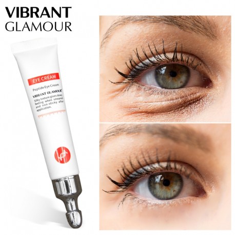 Peptide Collagen Eye Cream Anti Wrinkle Remove Eye Bag Anti Puffiness Dark Circles Fat Granule Moisturizing Care VIBRANT GLAMOUR