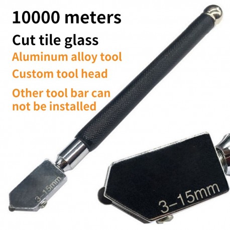 Professional Glass Cutter Black Iron Handle Roller Knife Diamond Glass Knife Floor Tile Cutter Roller Handheld Scraper Cutter