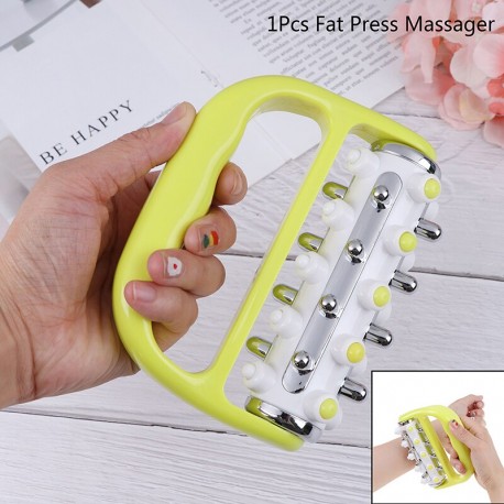 Portable Manual Body Massager Roller Handheld Pain Relief Cellulite Massage Press Roller Relax Pain Muscle Stimulator 2Style