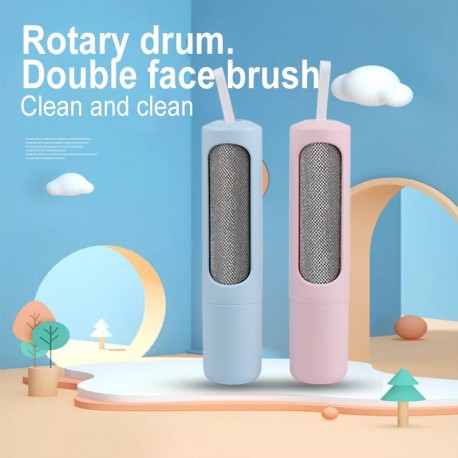 Rotating Cylinder Pet Hair Removal Brush Pet Hair Removal Roller Handheld Small Roller Sofa Clothing Pet Hair Cleaning Pet Tool
