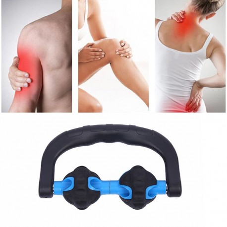 Multifunctional Body Neck Massage Roller Handheld Manual Wheel Massage Stick Pain Relief Tool Health Care Plantar Reflexology