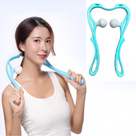 Cervical Massager Manual Roller Handheld neck massager is suitable for relaxing massage of neck waist legs abdomen and feet