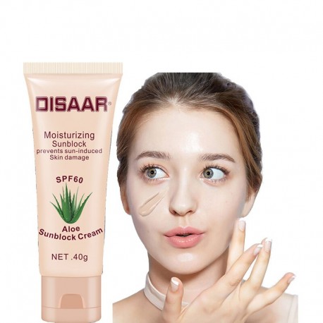 Aloe Vera Sunscreen Moisturizing Sunscreen Isolation Concealer Whole Body Sunscreen Sweat Proof Skin Care Sun Protect Cream|Crea