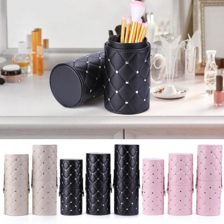 Fashion Makeup Brushes Holder Case PU Leather Travel Pen Holder Storage Cosmetic Brush Bag Brushes Organizer Make Up Tools|Eye S