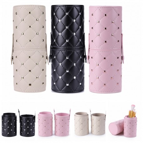 Fashion Makeup Brushes Holder Case PU Leather Travel Pen Holder Storage Cosmetic Brush Bag Brushes Organizer Make Up Tools|Eye S
