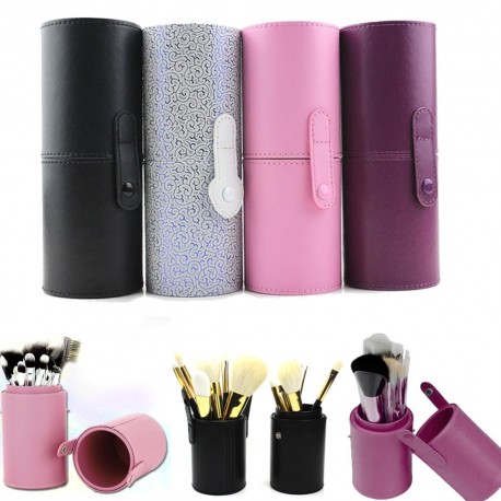 PU Leather Travel Makeup Brushes Pen Holder Storage Empty Holder Cosmetic Brush Bag Brushes Organizer Make Up Tools|makeup brush