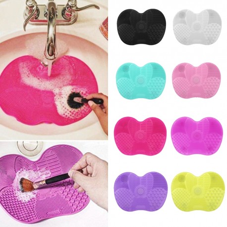 Foundation Makeup Brush Scrubber Board Silicone Makeup Brush Cleaner Pad Make Up Washing Brush Gel Cleaning Mat Hand Tool|Eye Sh