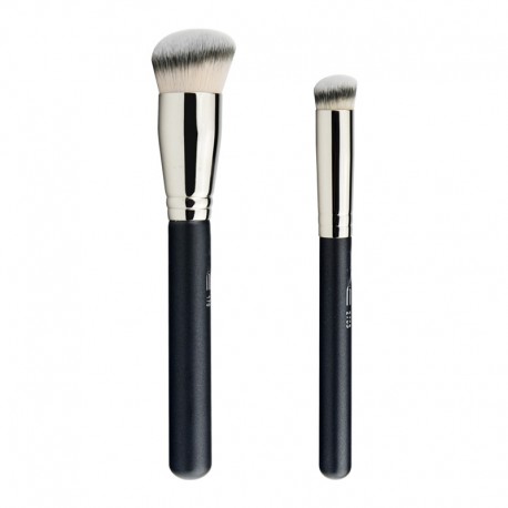 2pcs/set Angled Foundation Makeup brushes M170 270s Magic Liquid Foundation Cream small concealer Make up brush Beauty Tools|Eye