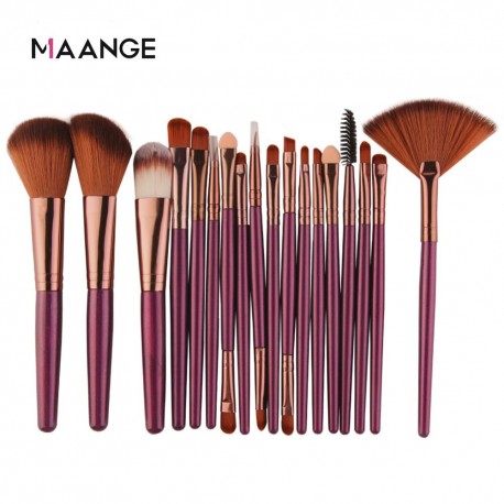 MAANGE 6/15/18Pcs Makeup Brushes Tool Set Cosmetic Powder Eye Shadow Foundation Blush Blending Beauty Make Up Brush Maquiagem|ey