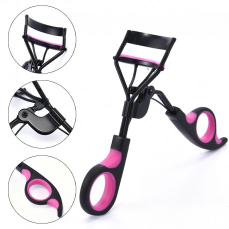 1PC Black Purple Frosted Handle Eyelashes Clip Curl Eye Lash Cosmetic Beauty Makeup Fake Eyelash Curler Curling Tweezers Tools|E