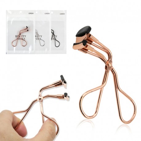 Mini Rose Gold Silver Eyelash Curler Beauty Makeup Tool Stainless steel Eye Lashes Makeup Eyelash Tweezers Makeup Accessories|Ey
