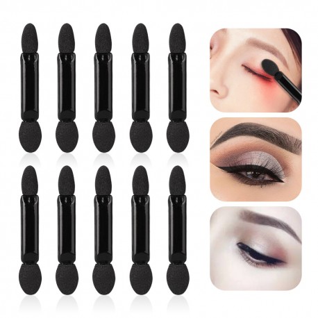 10pcs Double Head Sponge Eye Shadow Eyeliner Brush Applicator Beauty eye Makeup Tools Foundation Makeup Brushes Tool Set TSLM1|E