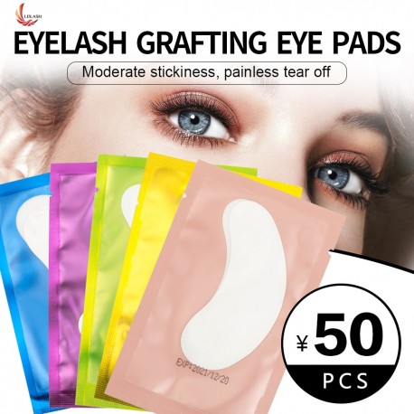 50 Pairs/Pack Women Under Eye Pads Patches Eyelash Extension Eye Lash Paper Stickers Patches Application Make Up Tools|Eye Shado
