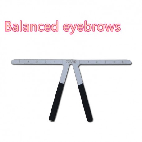 Permanent Makeup Tattoo Eyebrow Ruler Measure Tool Metal Eyebrow Balance Ruler Shaping Stencil Tools|shape stencil|eyebrow ruler