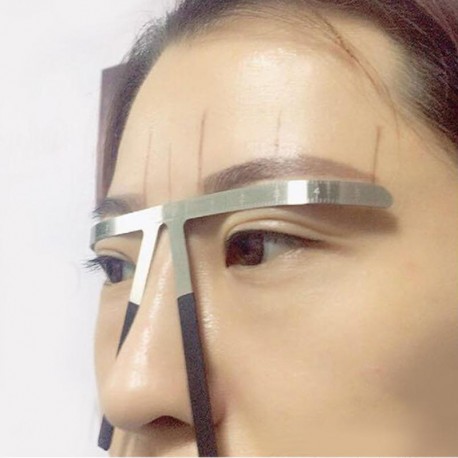 Microblading Eyebrow Tattoo Stencil Ruler Shaper Template Definition Permanent Makeup Eyebrow Measure Eyebrow Guide Tool|eyebrow