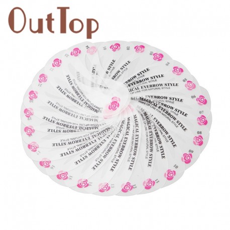 24 Pcs Reusable Eyebrow Stencil Set Eye Brow DIY Drawing Guide Styling Shaping Grooming Template Card Easy Makeup Beauty Kit 30|