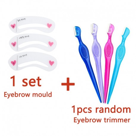 2set-6pcs Eyebrow Stencils Drawing Gguide Card Professional Eyebrow Template DIY Makeup Eyebrow Beauty Tools For Women Eyebrow|E