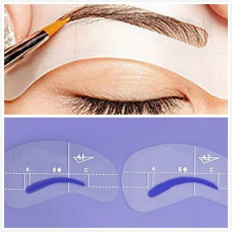 4pcs Magic Eyebrow Stencil Makeup Styles A Stencil For The Eye Brow Drawing Template Make Up Tool Shape For Eyebrols Accessories