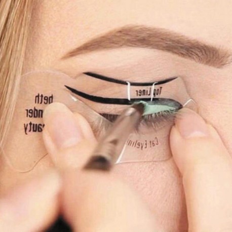 10pcs Cat Smokey Eyeliner Stencil Eye Shadow Guide Makeup Simple Tool Set|Eyebrow Stencils|   - AliExpress