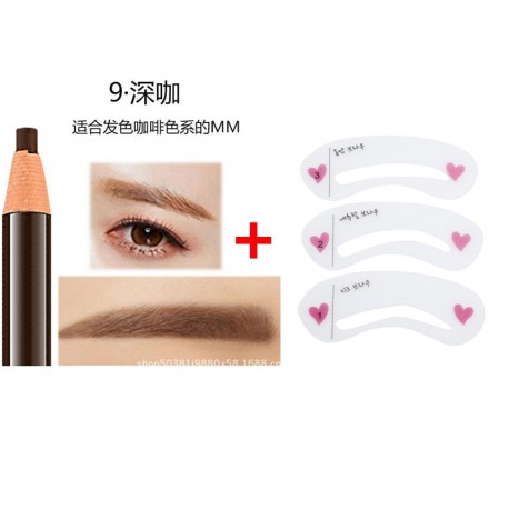 3 Style Reusable New Eyebrow Template Stencil Tool Makeup Eye Brow Template Shaper Make Up Tool Eye Brow Guide Template Beauty|E