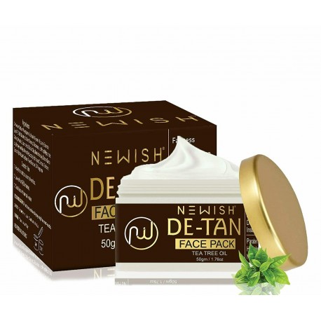 De Tan Face Pack for Men & Women, 50 gm (free shipping world)