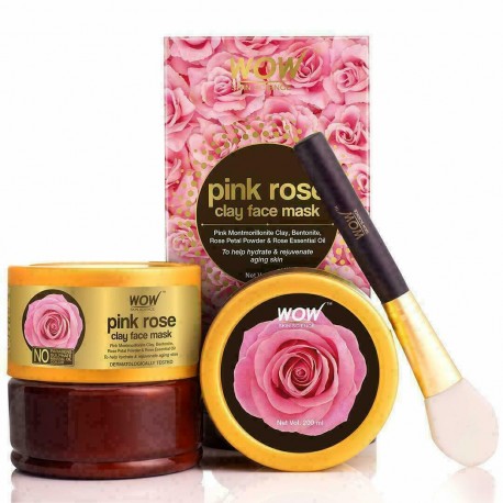 WOW Skin Science Pink Rose Clay Face Mask 200 ml