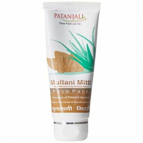 2PCS Patanjali Ayurvedic Aloe Vera & Multani Mitti Face Pack  60gm +FREE SHIP