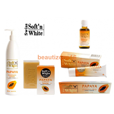 Soft 'N White Suisse Papaye - Peau Soin - Gamme Complète
