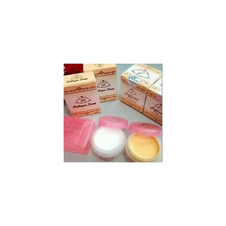 SET COLLAGEN PLUS VIT E DAY & NIGHT CREAM + COLLAGEN SOAP WHITENING LIGHTENING