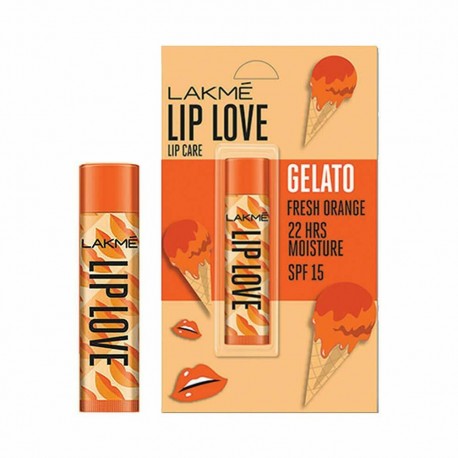 LAKMÉ Lip Love Gelato Chapstick, Fresh Orange, 4.5 g