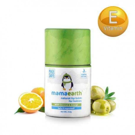 Mamaearth Natural Baby Lip Balm for Babies, 4.5gm / Kids Care-Free Shipping