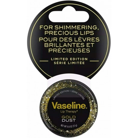 2 Pack Vaseline Lip Therapy Gold Dust