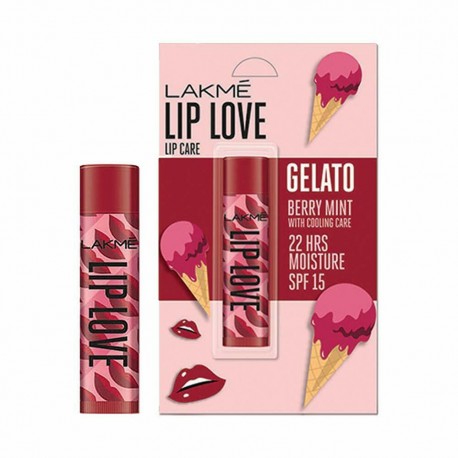 LAKMÉ Lip Love Gelato Chapstick, Berry Mint, 4.5 g