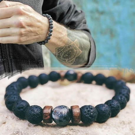 Men Bracelet Natural Moonstone Bead Bracelets Men Jewelry gift Drop Shipping
