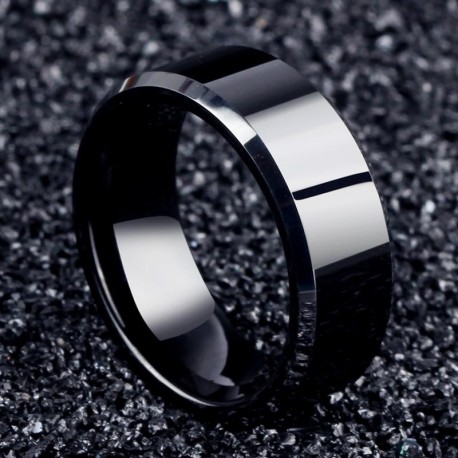 Fashion Charm Jewelry ring men stainless steel Black Rings For Women