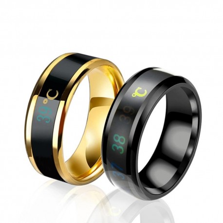 Temperature Ring Titanium Steel Mood Emotion Feeling Intelligent Sensitive Rings